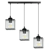 Sklep Kaja Elegancka, czarna lampa wisząca na listwie 33-21120 GLASSIA | Kaja Flash Sale