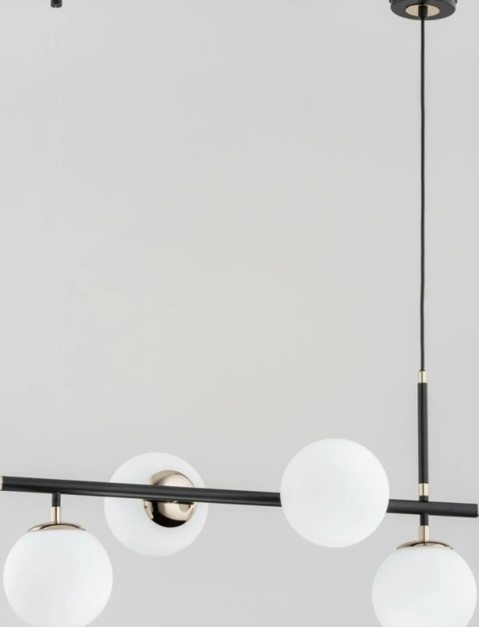 Sklep Kaja Elegancka, czarno-złota lampa wisząca, 4 żarówki AL 62203 | Kaja Fashion