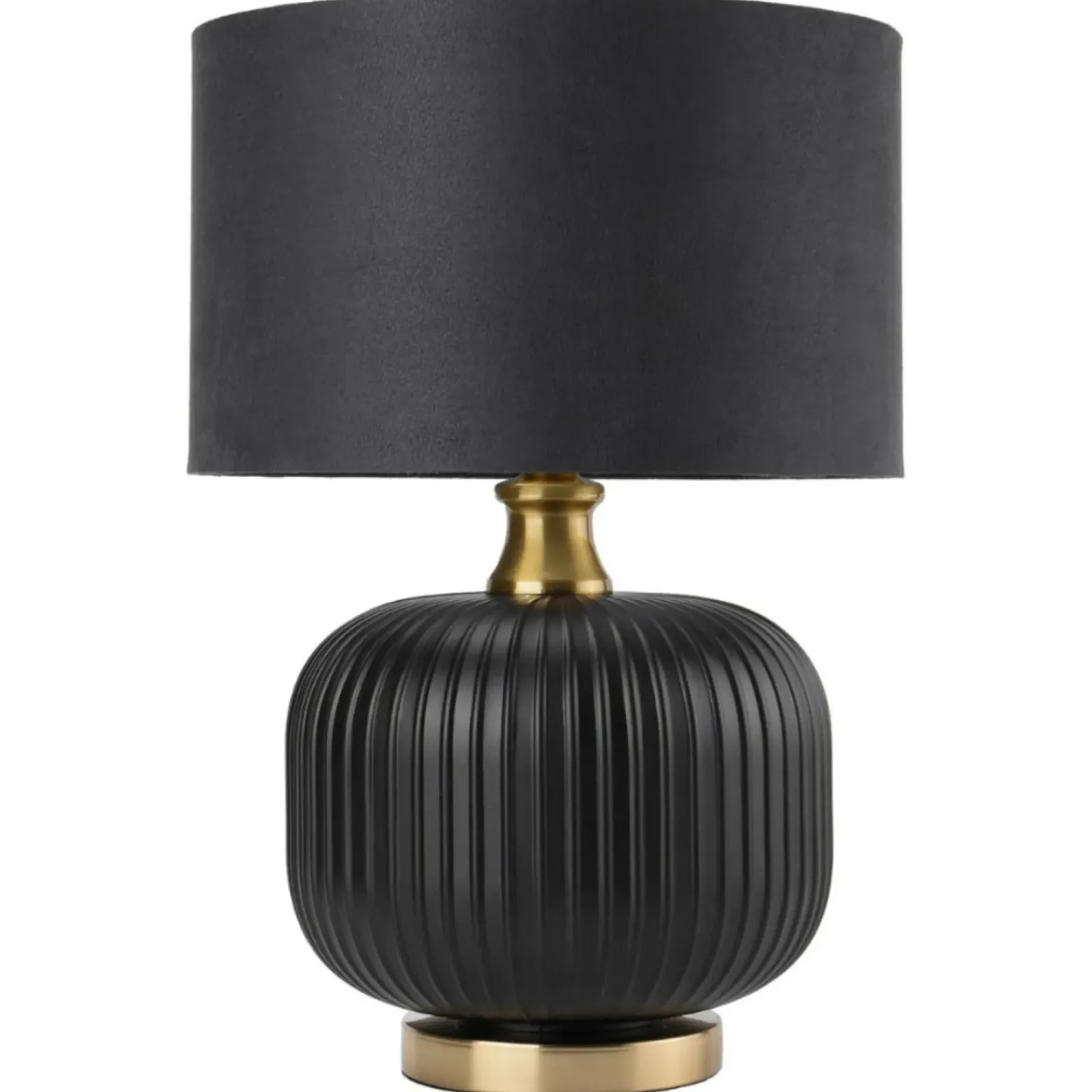 Sklep Kaja Elegancka, czarno-złota lampka stołowa LP-1515/1T SMALL z serii TAMIZA* Lampki Stołowe Z Abażurem|Nowoczesne Lampki Stołowe