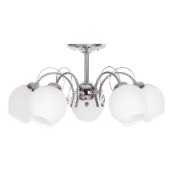 Sklep Kaja Elegancka, duża lampa sufitowa K-JSL-6554/5 CHR SUSAN | Kaja* Randole Tradycyjne|Żyrandole Tradycyjne - Retro