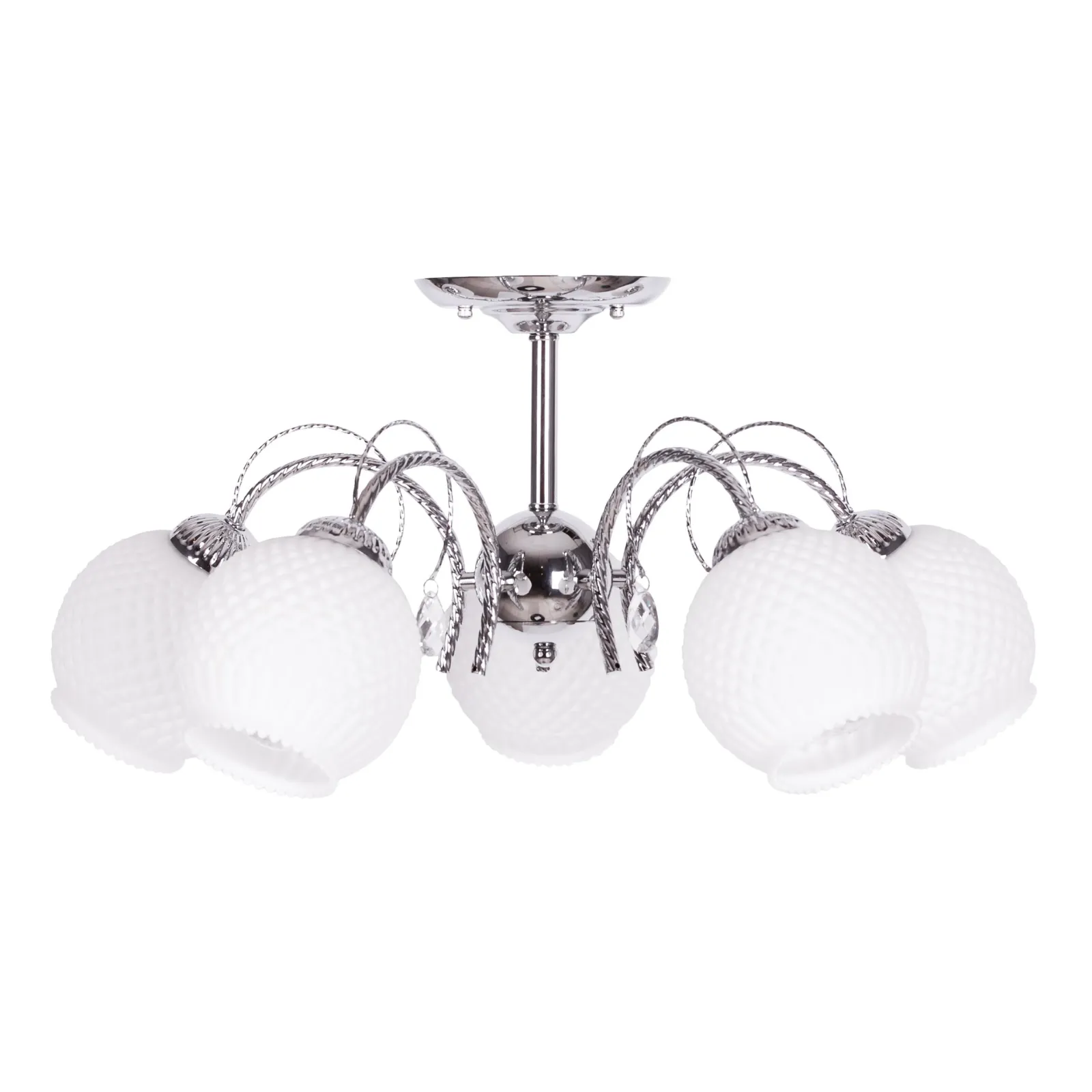 Sklep Kaja Elegancka, duża lampa sufitowa K-JSL-6554/5 CHR SUSAN | Kaja* Randole Tradycyjne|Żyrandole Tradycyjne - Retro