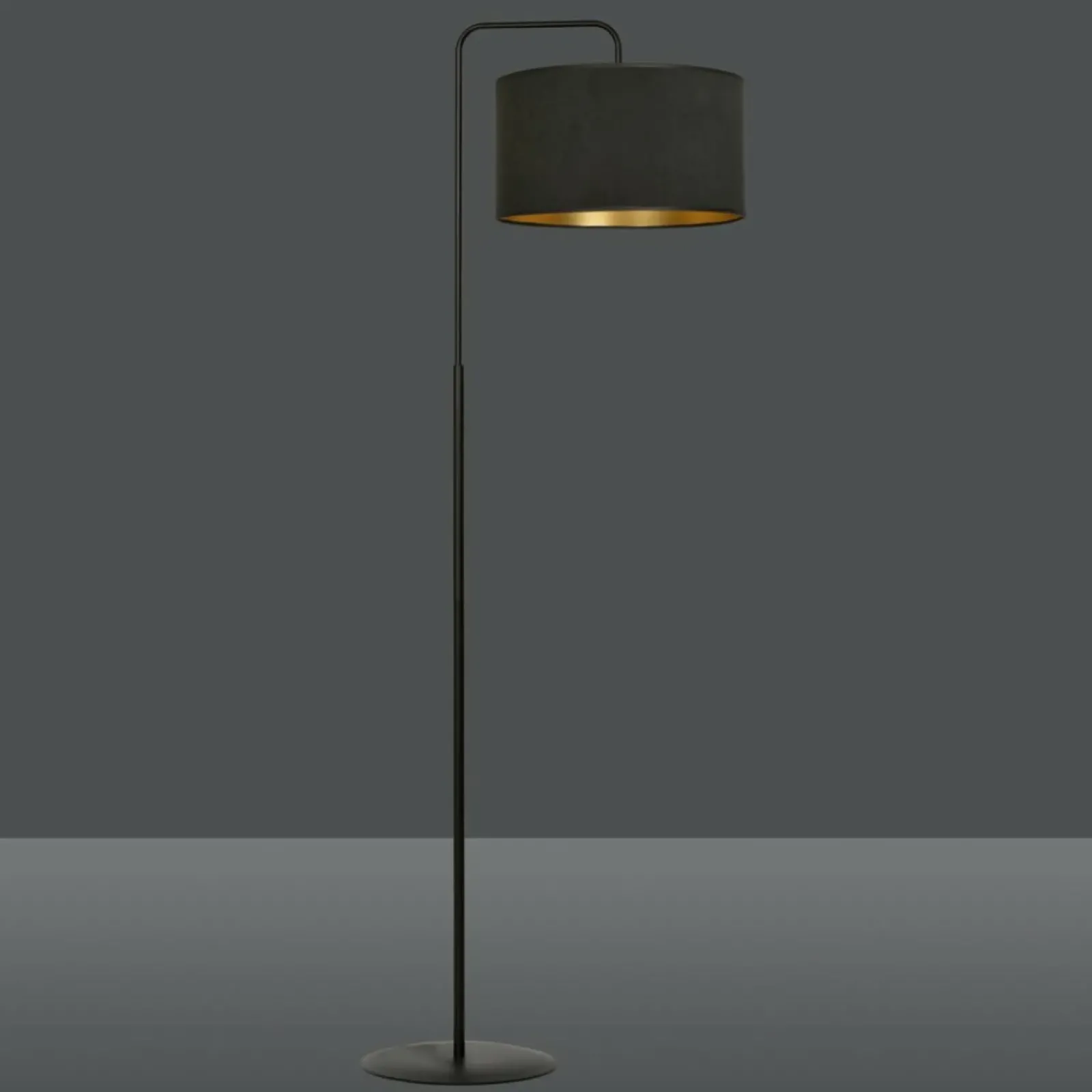 Sklep Kaja Elegancka, klasyczna lampa podłogowa do salonu 1054/LP1 HILDE | Kaja* Lampy Podłogowe Z Abażurem|Tradycyjne Lampy Podłogowe