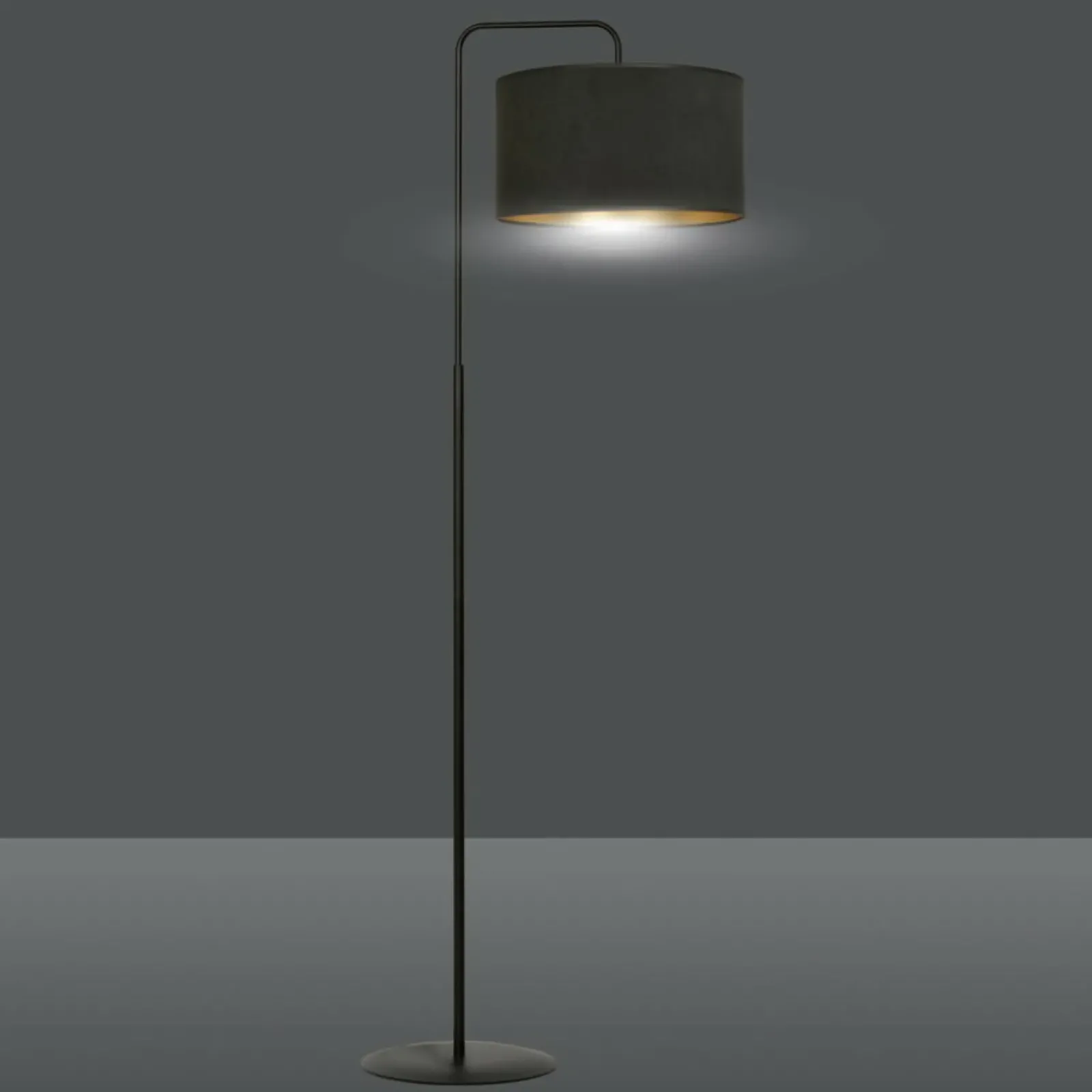 Sklep Kaja Elegancka, klasyczna lampa podłogowa do salonu 1054/LP1 HILDE | Kaja* Lampy Podłogowe Z Abażurem|Tradycyjne Lampy Podłogowe
