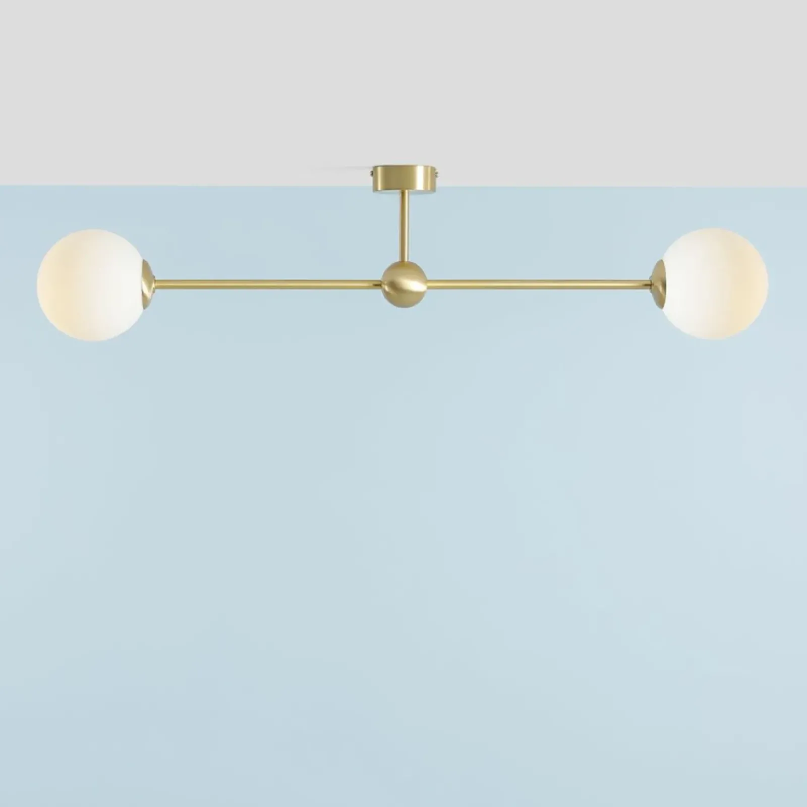 Sklep Kaja Elegancka, krótka, dwukierunkowa lampa sufitowa 1113PL_H40 PEARL* Plafony Nowoczesne