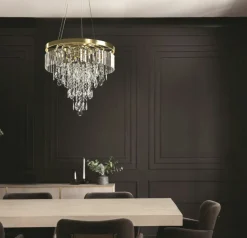 Sklep Kaja Elegancka, kryształowa lampa wisząca do salonu AZ4905 KALABRIA | Kaja Best