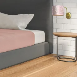 Sklep Kaja Elegancka lampa ścienna, różowy kinkiet MLP7583 z serii ZIGGY | Kaja Oświetlenie* Kinkiety Tradycyjne