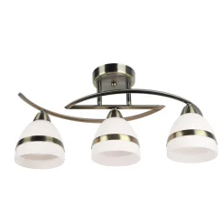 Sklep Kaja Elegancka lampa do sypialni K-JSL-6572/3 AB COLAR | Kaja Oświetlenie* Randole Tradycyjne|Żyrandole Tradycyjne - Retro