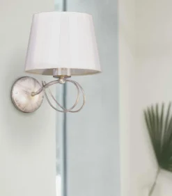 Sklep Kaja Elegancka lampa na pozłacanym ramieniu K-4082 SOFIA | Kaja Oświetlenie* Kinkiety Tradycyjne|Kinkiety Z Abażurem