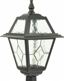 Sklep Kaja Elegancka lampa ogrodowa, szklane szybki K 5002/1/N z serii WITRAŻ | Kaja Oświet* Lampy Ogrodowe Stojące