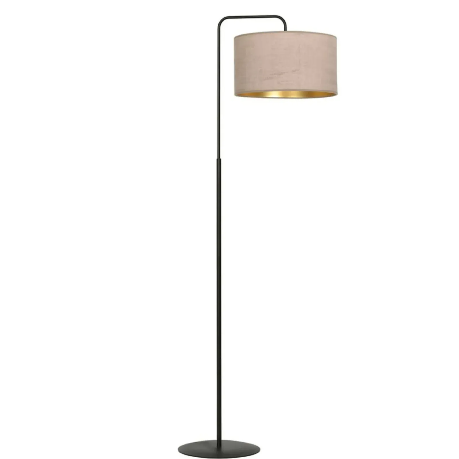 Sklep Kaja Elegancka lampa podłogowa z różowym abażurem 1053/LP1 HILDE | Kaja* Lampy Podłogowe Z Abażurem|Tradycyjne Lampy Podłogowe