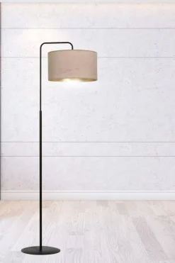 Sklep Kaja Elegancka lampa podłogowa z różowym abażurem 1053/LP1 HILDE | Kaja* Lampy Podłogowe Z Abażurem|Tradycyjne Lampy Podłogowe