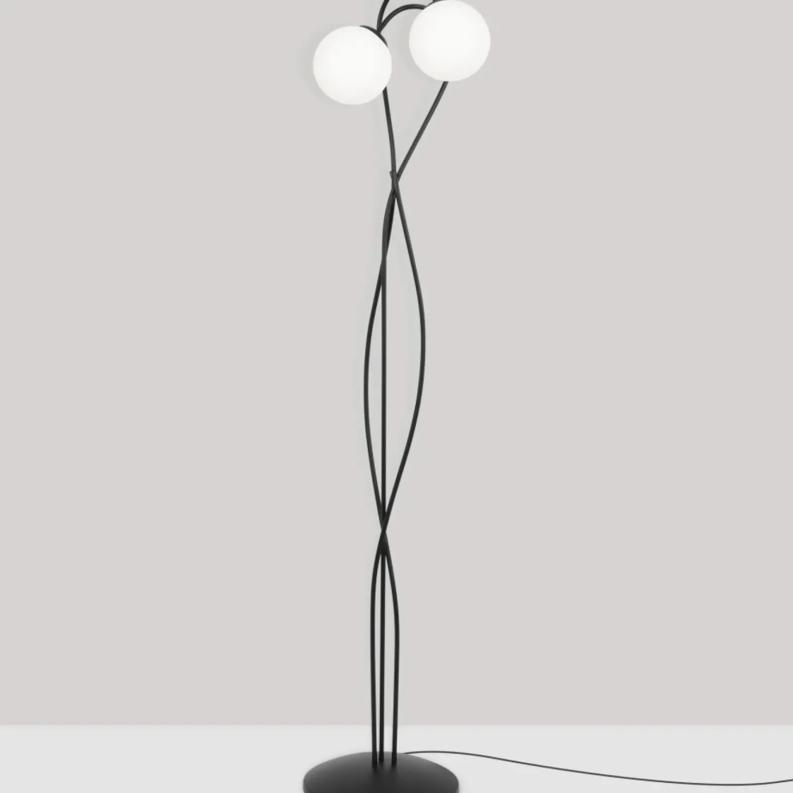 Sklep Kaja Elegancka lampa podłogowa, dwa punkty świetlne K-5353 z serii NELA* Tradycyjne Lampy Podłogowe|Lampy Podłogowe