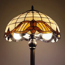 Sklep Kaja Elegancka lampa podłogowa K-F161122 WITRAŻ | Kaja Oświetlenie* Tradycyjne Lampy Podłogowe|Lampy Podłogowe