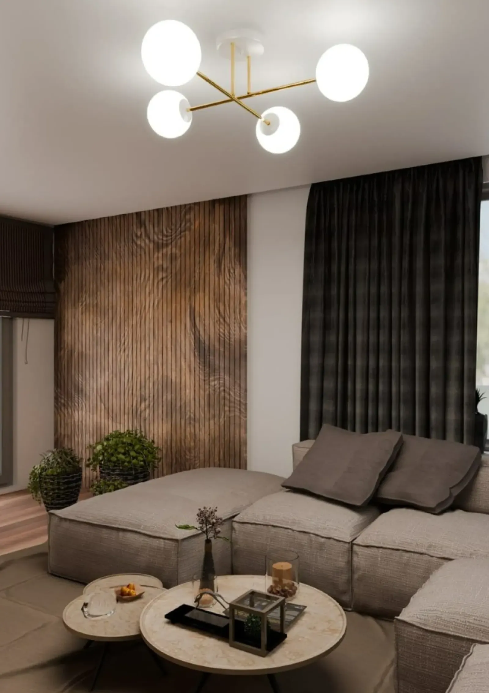 Sklep Kaja Elegancka lampa sufitowa, idealna do sypialni 1234/4 z serii MAGNUM Fashion