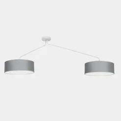 Sklep Kaja Elegancka lampa sufitowa z mi abażurami 7948 | Kaja Oświetlenie szary Shop