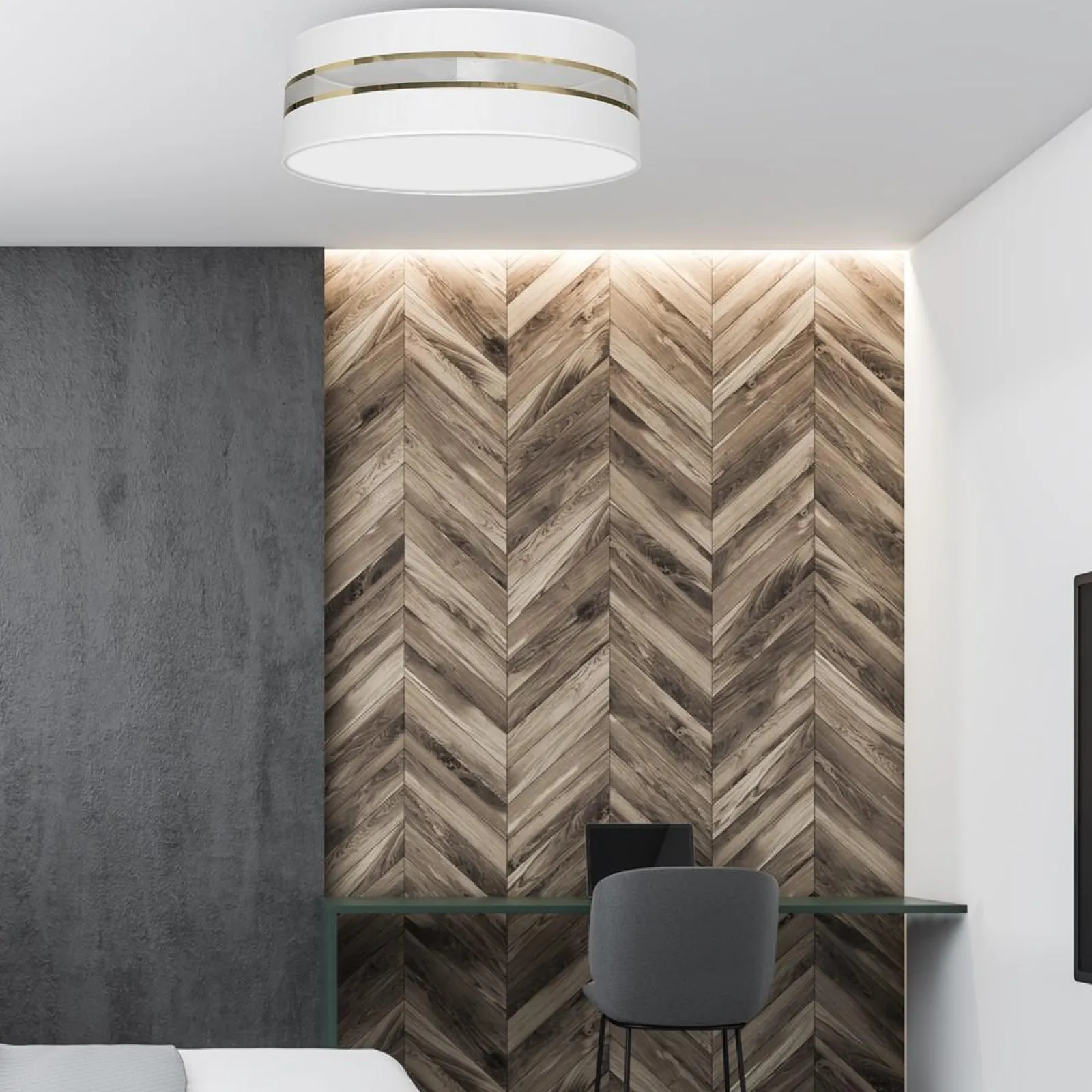 Sklep Kaja Elegancka lampa sufitowa, okrągły plafon MLP7352 z serii ULTIMO | Kaja Oświetlen* Plafony Klasyczne