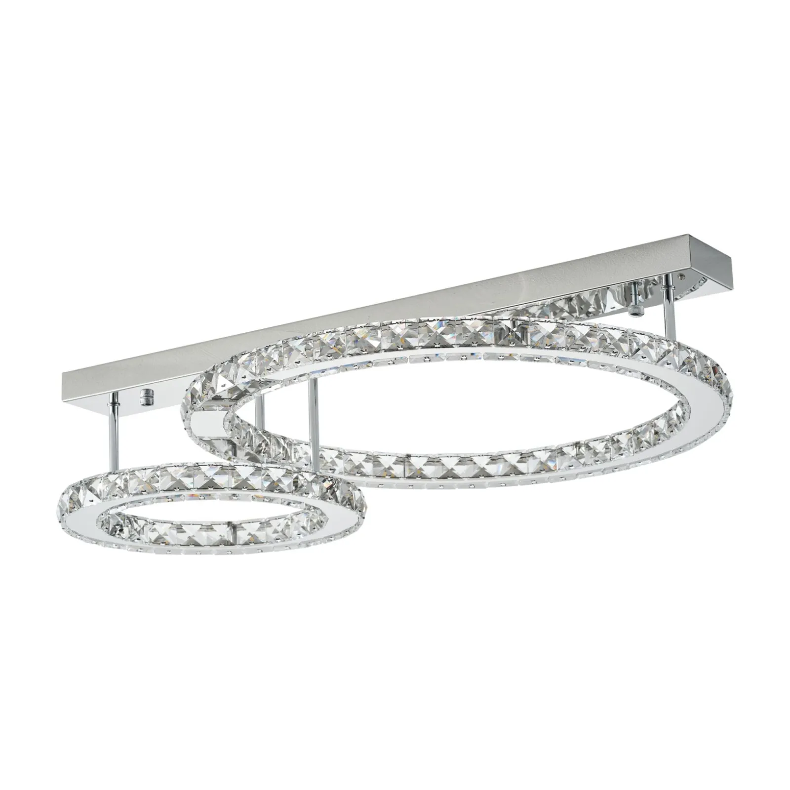 Sklep Kaja Elegancka lampa sufitowa, dwa koła MX3713-2-3CT GIRONA | Kaja* Plafony Nowoczesne|Lampy Led