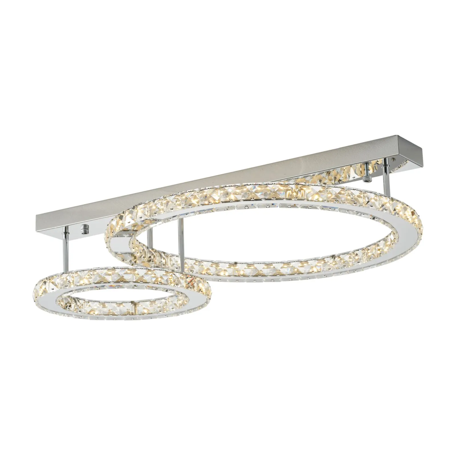 Sklep Kaja Elegancka lampa sufitowa, dwa koła MX3713-2-3CT GIRONA | Kaja* Plafony Nowoczesne|Lampy Led
