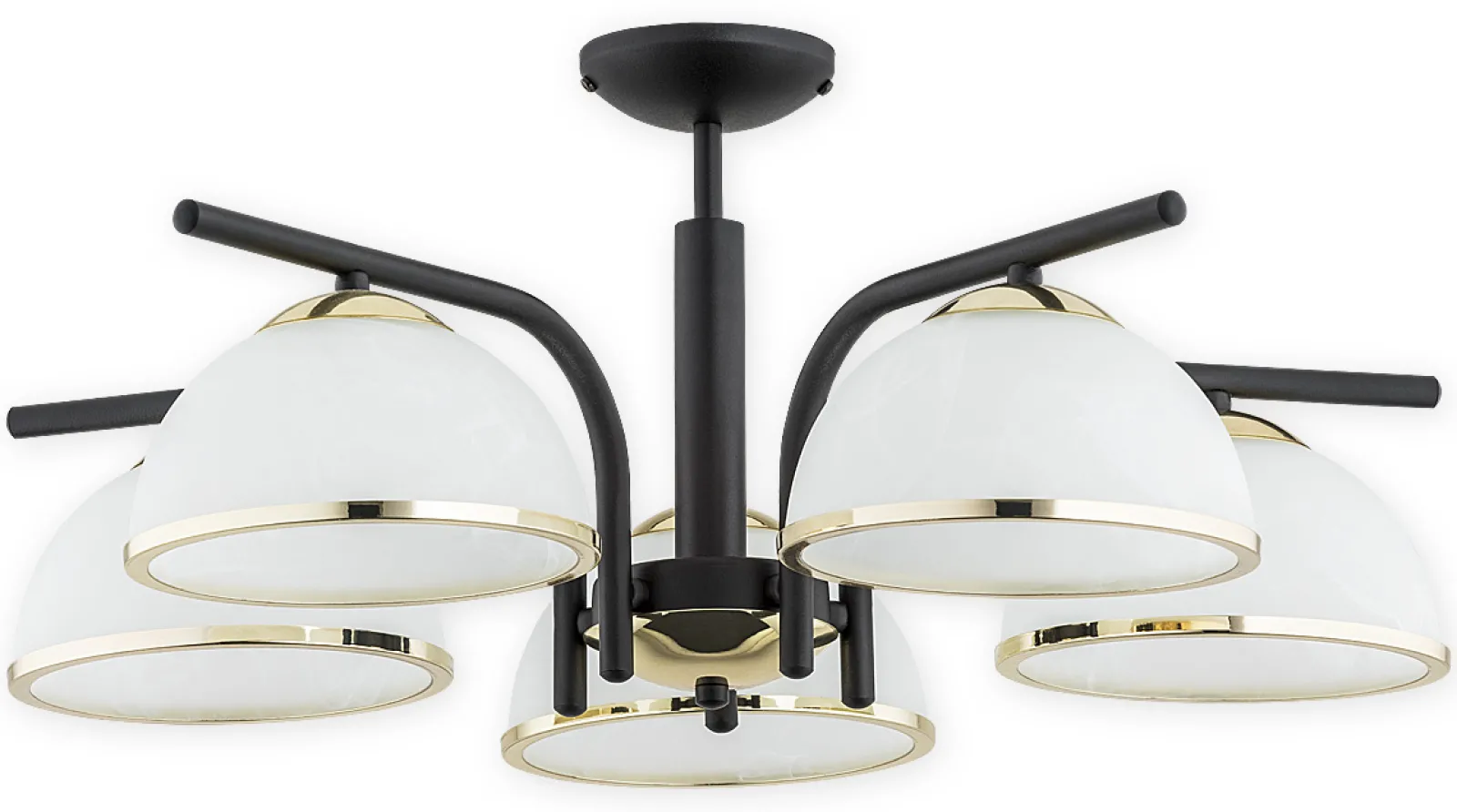 Sklep Kaja Elegancka lampa sufitowa do salonu O2925 W5 CZA ZL LAVA | Kaja* Randole Tradycyjne