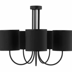 Sklep Kaja Elegancka lampa sufitowa z czarno-złotymi abażurami TK 4595 – TORENS Hot