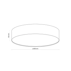 Sklep Kaja Elegancka lampa sufitowa ⌀60cm złoty abażur TK 4843 z serii RONDO GOLD* Plafony Nowoczesne