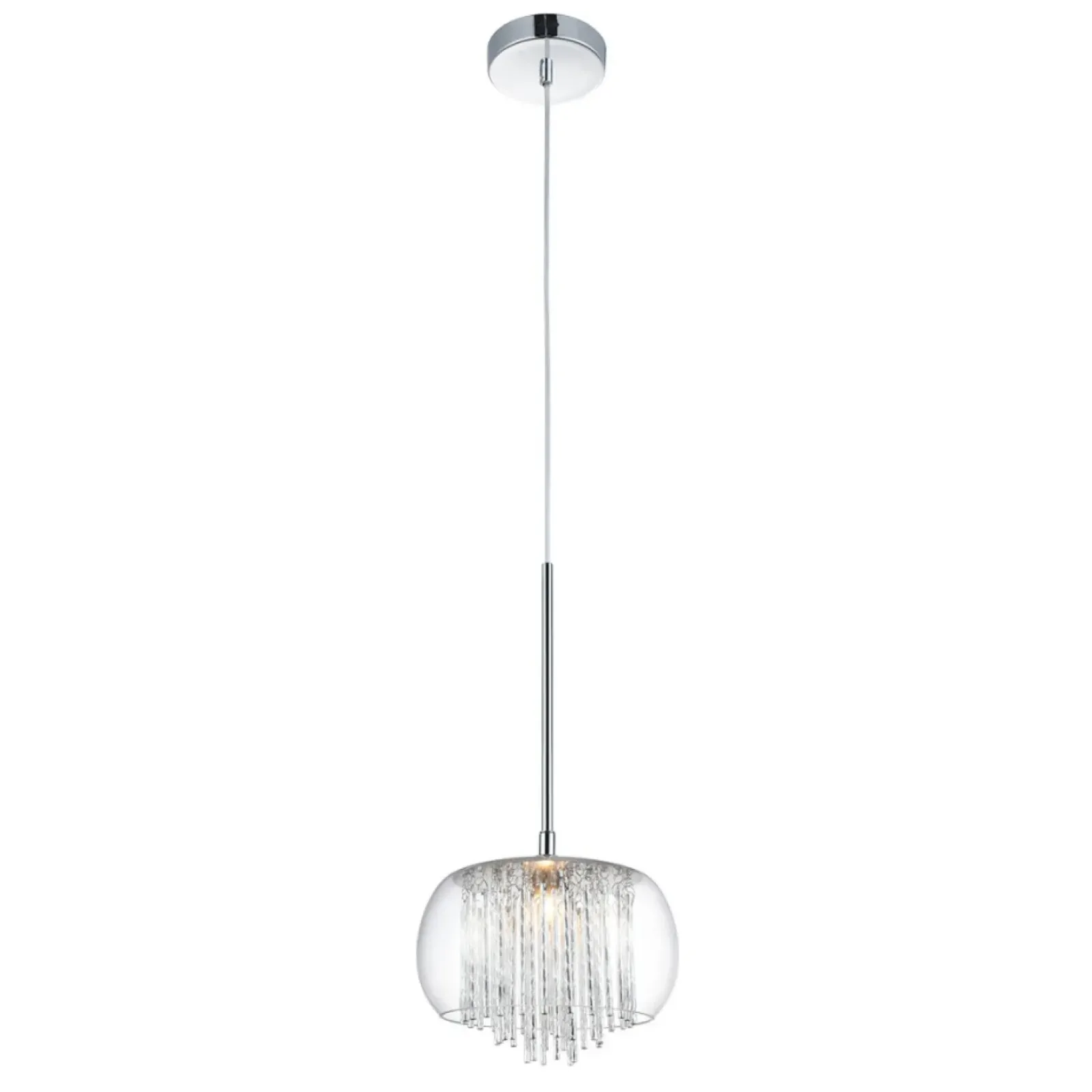 Sklep Kaja Elegancka lampa wisząca do sypialni AZ3081 REGO | Kaja Oświetlenie chrom Shop