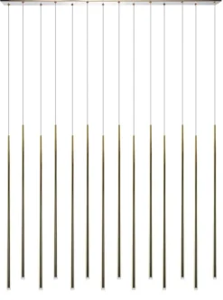 Sklep Kaja Elegancka lampa wisząca LED do jadalni AZ3424 LOUISE | Kaja złoty Outlet