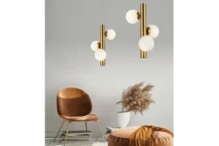 Sklep Kaja Elegancka lampa wisząca mleczne klosze AZ4425 CORTEGA | Kaja złoty Hot