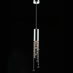 Sklep Kaja Elegancka lampa wisząca tuba MD93708-1A LARIX | Kaja Oświetlenie chrom Discount