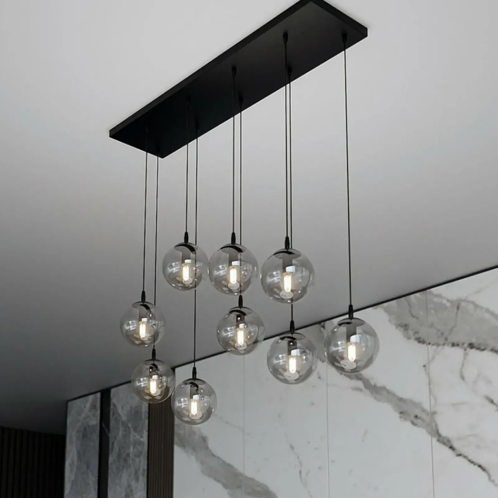Sklep Kaja Elegancka lampa wisząca z grafitowymi kloszami 712/9 | Kaja Outlet