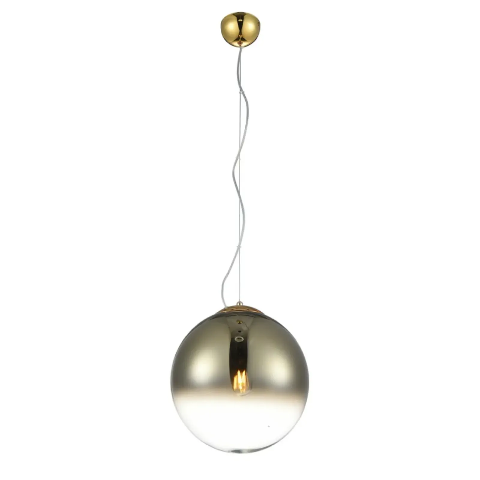 Sklep Kaja Elegancka lampa wisząca ze m kloszem AZ3132 IRIS | Kaja złoty Best