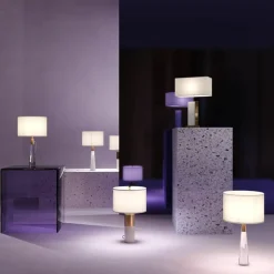 Sklep Kaja Elegancka lampka stołowa z białym abażurem Z030TL-01BS z serii BIANCO* Lampki Stołowe Z Abażurem|Nowoczesne Lampki Stołowe