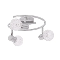 Sklep Kaja Elegancka, ponadczasowa lampa sufitowa K-C9590A/3 ALPINA | Kaja chrom Outlet