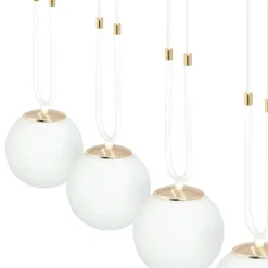 Sklep Kaja Elegancka, prosta lampa wisząca nad stół 1115/4 GLAM | Kaja biały Shop