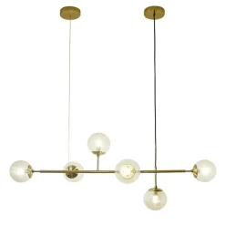 Sklep Kaja Elegancka szeroka złota lampa wisząca AZ4699 HELIOS | Kaja Oświetlenie złoty Flash Sale