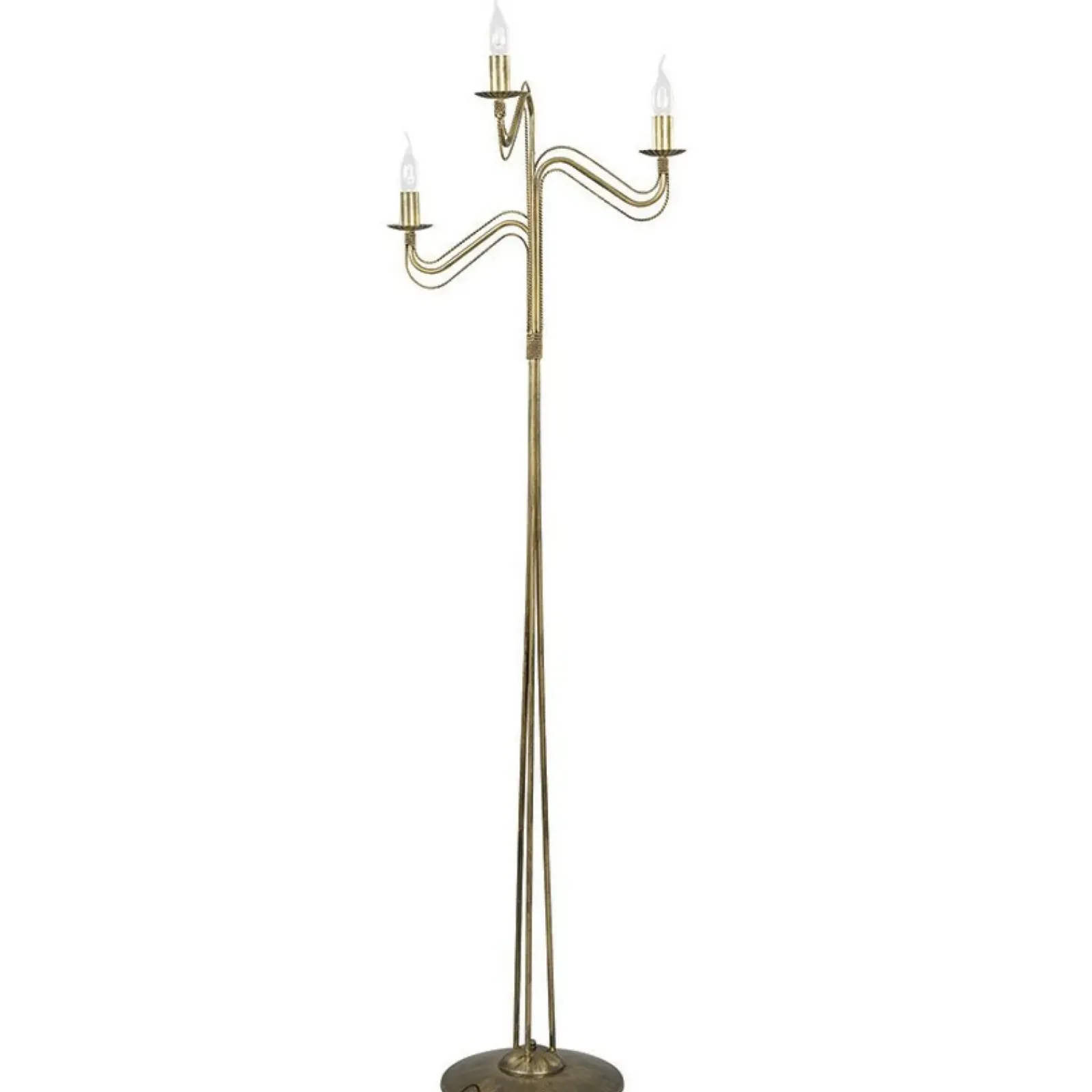 Sklep Kaja Elegancka złota lampa podłogowa typu świecznik 170/LP3 z serii TO* Tradycyjne Lampy Podłogowe
