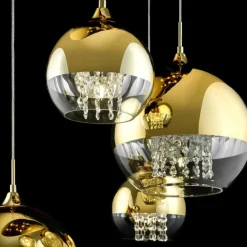 Sklep Kaja Elegancka, złota lampa z kulami P140-PL-170-5-G FERMI | Kaja złoty Online