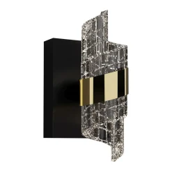 Sklep Kaja Elegancki kinkiet dark glamour WL-26374-9W-3K-BK-GD TONGA | Kaja* Lampy Led