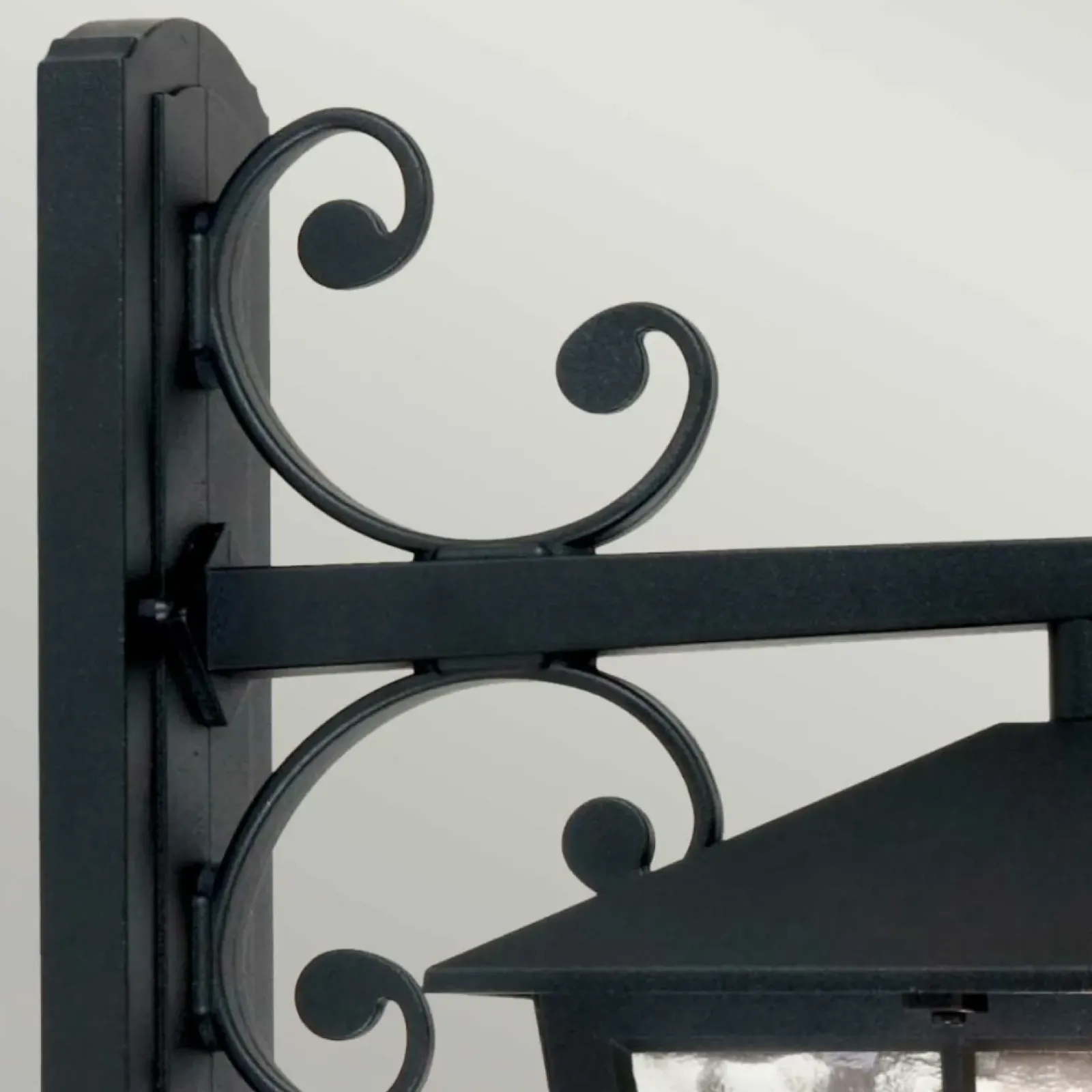 Sklep Kaja Elegancki kinkiet naścienny, IP43 BL52M-BLACK z serii CANTERBURY* Kinkiety Ogrodowe