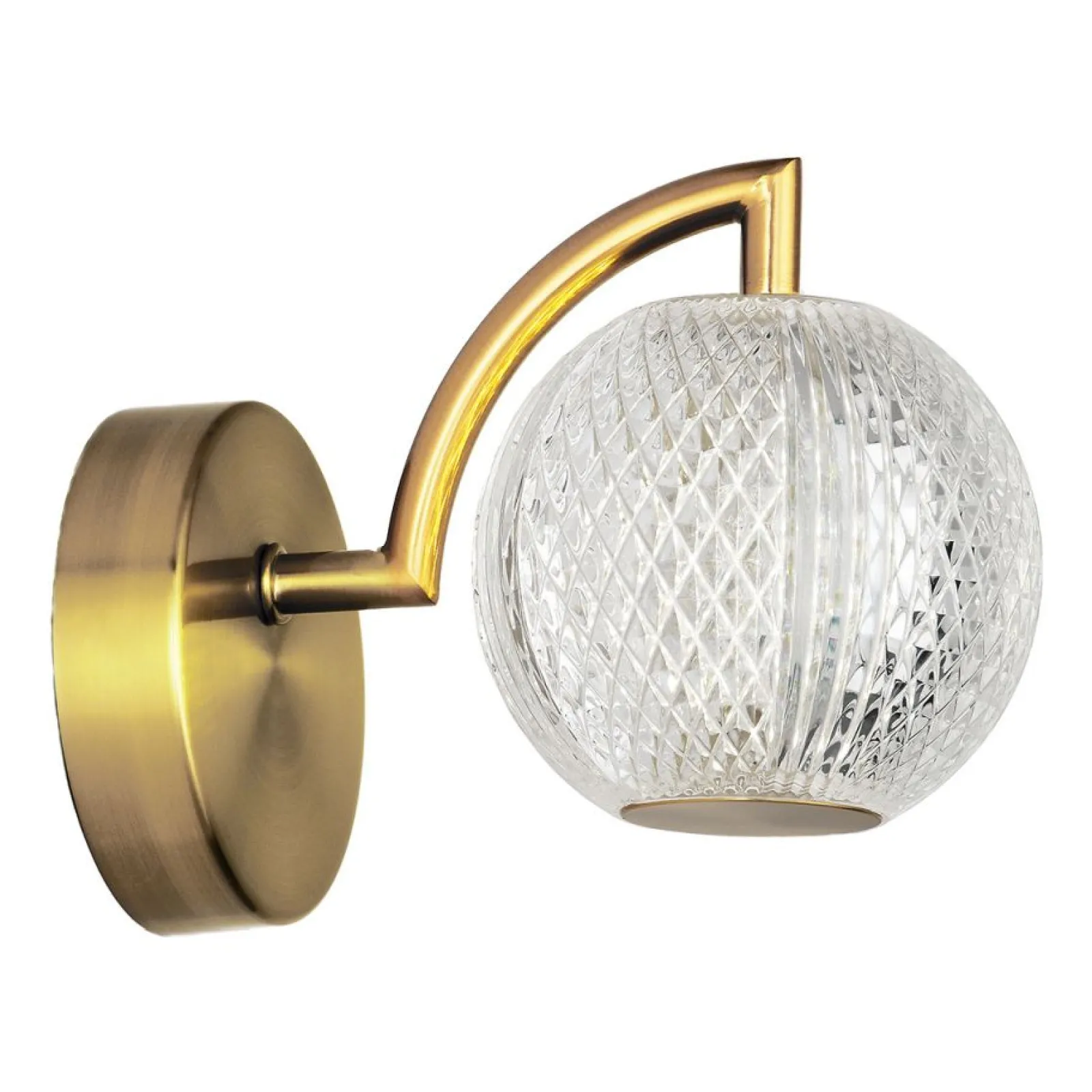 Sklep Kaja Elegancki kinkiet w złotym kolorze LP-2202/1W GD DIAMOND | Kaja* Lampy Led
