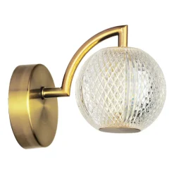 Sklep Kaja Elegancki kinkiet w złotym kolorze LP-2202/1W GD DIAMOND | Kaja* Lampy Led