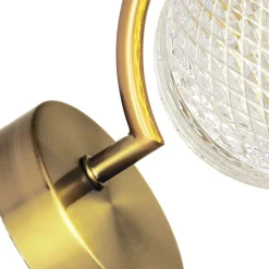 Sklep Kaja Elegancki kinkiet w złotym kolorze LP-2202/1W GD DIAMOND | Kaja* Lampy Led