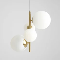 Sklep Kaja Elegancki złoty żyrandol z kloszami 1091L40 BLOOM | Kaja Oświetlenie Zadzwońporabattel.783200183(8-16)/mailsklep@kaja.com.pl Fashion