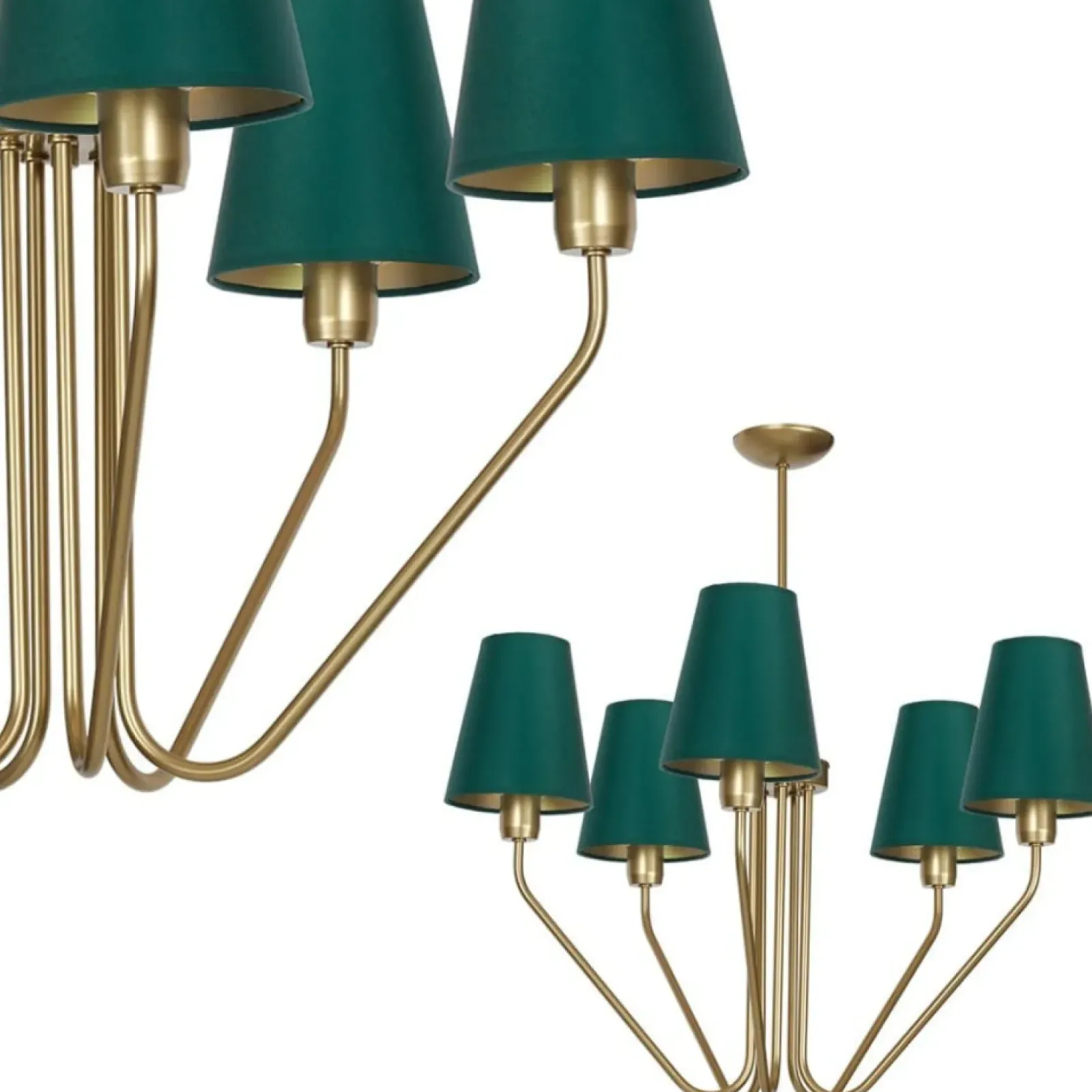 Sklep Kaja Estetyczna lampa sufitowa w zielonym kolorze MLP4908 z serii VICTORIA | Kaja Ośw New