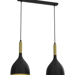Sklep Kaja Estetyczna lampa wisząca, czarno-złote klosze LX 3954 z serii NOAK Best