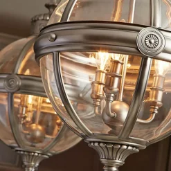 Sklep Kaja Estetyczna lampa wisząca, wyjątkowa FE-ADAMS-3P-ANL z serii ADAMS* Randole Tradycyjne