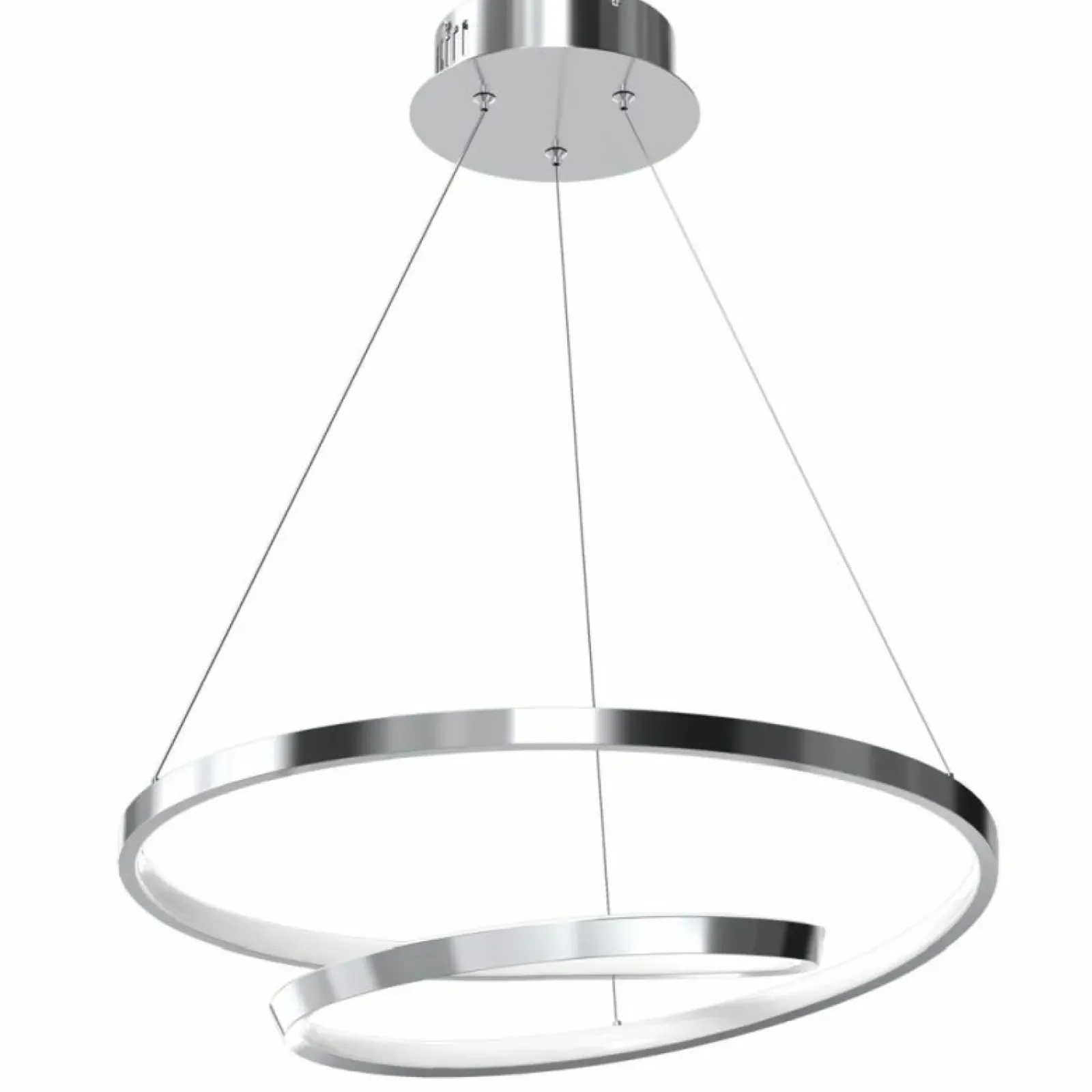 Sklep Kaja Fantazyjna, srebrna lampa wisząca LED ML7949 LUCERO | Kaja Oświetlenie Best