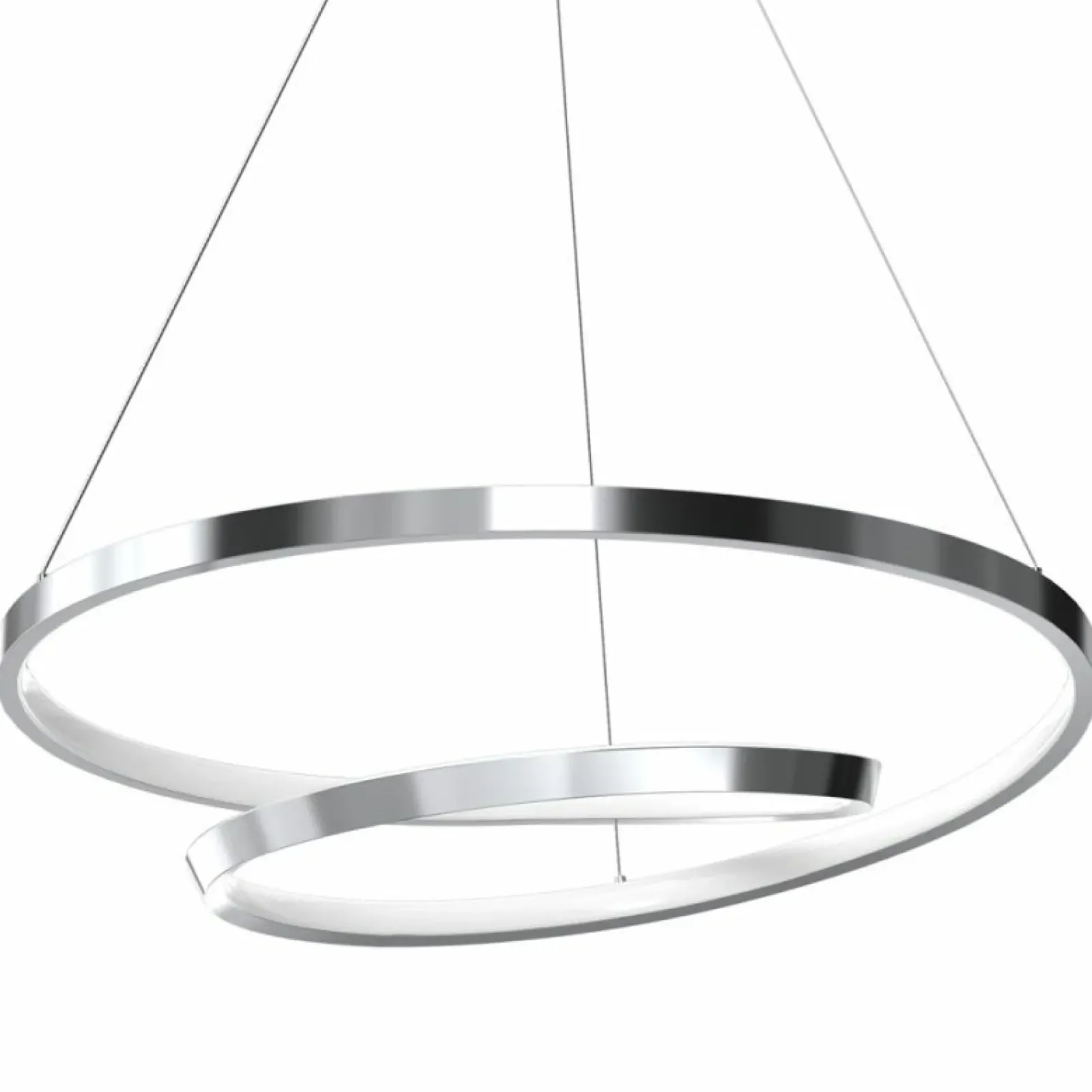Sklep Kaja Fantazyjna, srebrna lampa wisząca LED ML7949 LUCERO | Kaja Oświetlenie Best