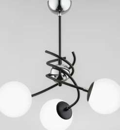 Sklep Kaja Futurystyczna lampa sufitowa z 3 białymi kulami AL 28593 | Kaja Sale
