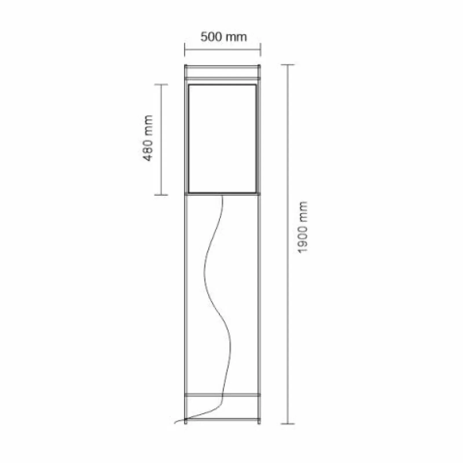 Sklep Kaja Geometryczna, abażurowa lampa - czarny 190cm ANT 9030 PAA | Kaja* Lampy Podłogowe Z Abażurem